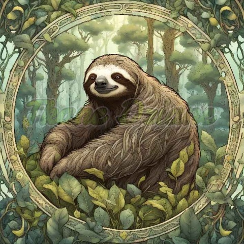 PANEL DRUKOWANY ART NOUVEAU-LENIWIEC NR 114