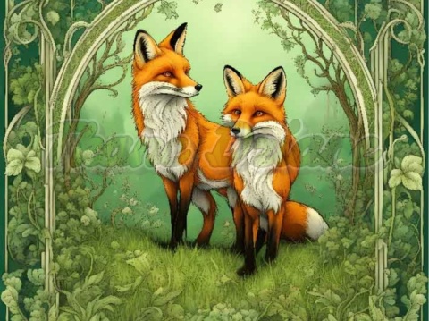 PANEL DRUKOWANY ART NOUVEAU- LIS NR 91