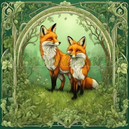 PANEL DRUKOWANY ART NOUVEAU- LIS NR 91