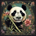 PANEL DRUKOWANY ART NOUVEAU-PANDA NR 106
