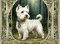 PANEL DRUKOWANY ART NOUVEAU-PIES WESTIE NR 95