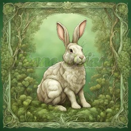 PANEL DRUKOWANY ART NOUVEAU- ZAJĄC NR 85