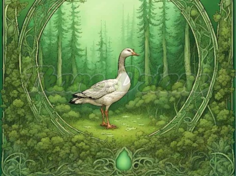 PANEL DRUKOWANY ART NOUVEAU-GĘŚ NR 111