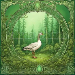 PANEL DRUKOWANY ART NOUVEAU-GĘŚ NR 111