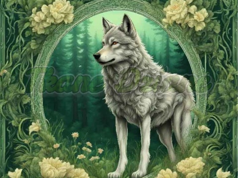 PANEL DRUKOWANY ART NOUVEAU- WILK NR 88