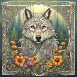 PANEL DRUKOWANY ART NOUVEAU- WILK NR 87