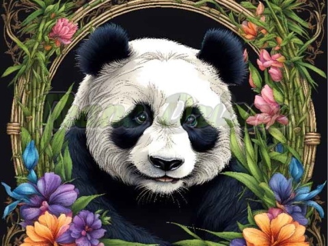 PANEL DRUKOWANY ART NOUVEAU-PANDA NR 105
