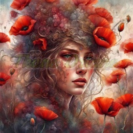 PANEL DRUKOWANY KOBIETA W KWIATACH NR 21