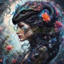 PANEL DRUKOWANY KOBIETA W KWIATACH NR 22