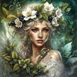 PANEL DRUKOWANY KOBIETA W KWIATACH NR 31