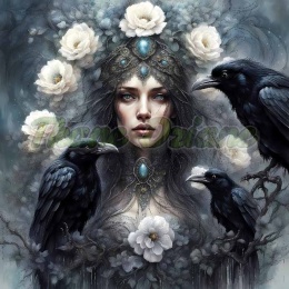 PANEL DRUKOWANY KOBIETA W KWIATACH NR 33