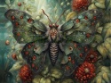 PANEL DRUKOWANY MOTYL W KWIATACH NR 7