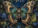 PANEL DRUKOWANY MOTYL W KWIATACH NR 9