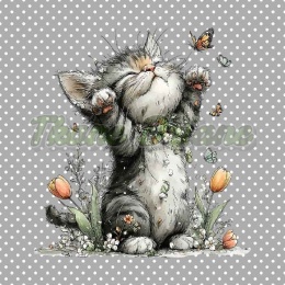 PANEL DRUKOWANY PASTELOWY KOTEK NR 2