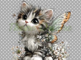 PANEL DRUKOWANY PASTELOWY KOTEK NR 7