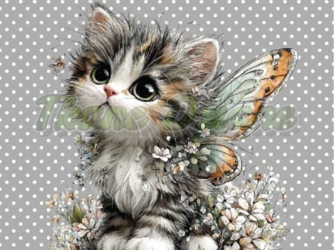 PANEL DRUKOWANY PASTELOWY KOTEK NR 7