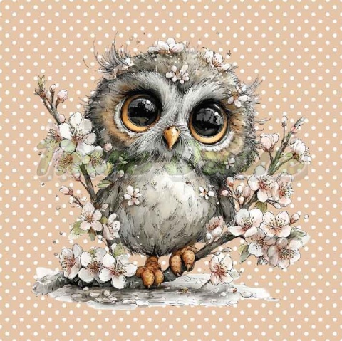 PANEL DRUKOWANY PASTELOWA SOWA NR 6