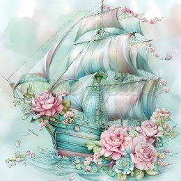 PANEL DRUKOWANY PASTELOWY STATEK NR 26