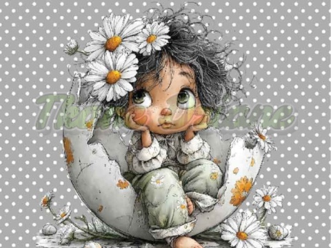 PANEL DRUKOWANY PASTELOWA DZIEWCZYNKA NR 3