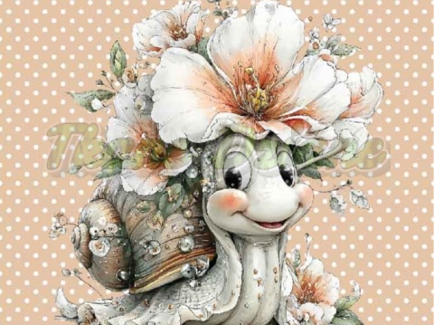 PANEL DRUKOWANY PASTELOWY ŚLIMAK NR 8