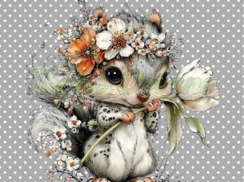 PANEL DRUKOWANY PASTELOWA WIEWIÓRKA NR 10