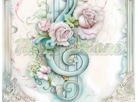 PANEL DRUKOWANY PASTELOWY KLUCZ WIOLINOWY NR 29