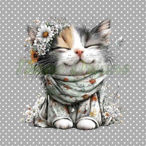 PANEL DRUKOWANY PASTELOWY KOTEK NR 9