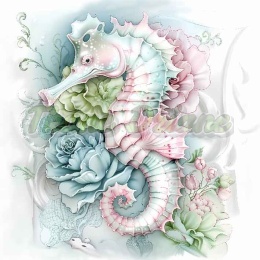 PANEL DRUKOWANY PASTELOWY KONIK MORSKI NR 27