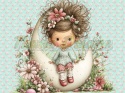 PANEL DRUKOWANY WIELKANOCNE DZIEWCZYNKI NR 1