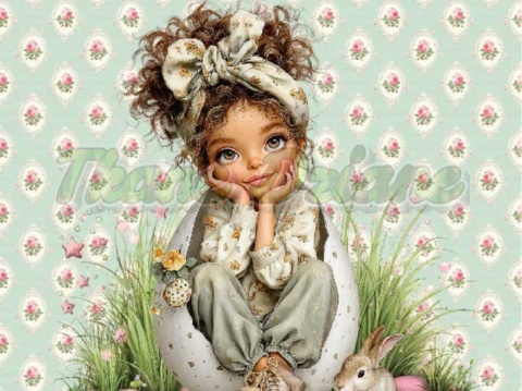 PANEL DRUKOWANY WIELKANOCNE DZIEWCZYNKI NR 2