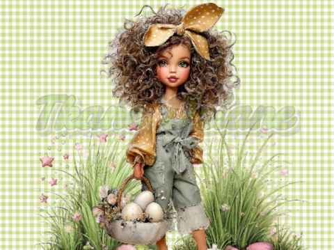 PANEL DRUKOWANY WIELKANOCNE DZIEWCZYNKI NR 3