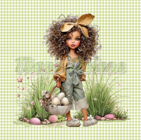 PANEL DRUKOWANY WIELKANOCNE DZIEWCZYNKI NR 3