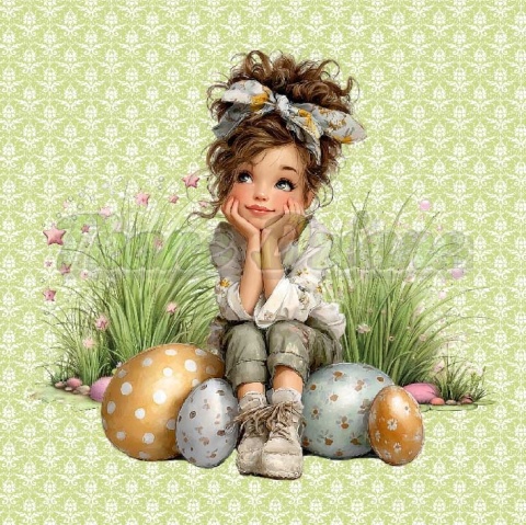 PANEL DRUKOWANY WIELKANOCNE DZIEWCZYNKI NR 5