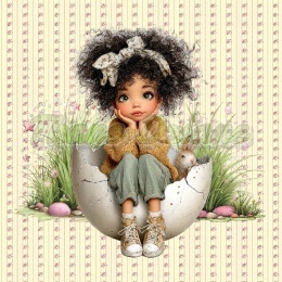 PANEL DRUKOWANY WIELKANOCNE DZIEWCZYNKI NR 7