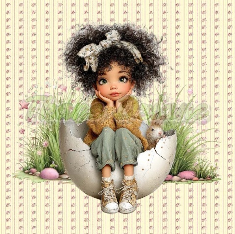 PANEL DRUKOWANY WIELKANOCNE DZIEWCZYNKI NR 7