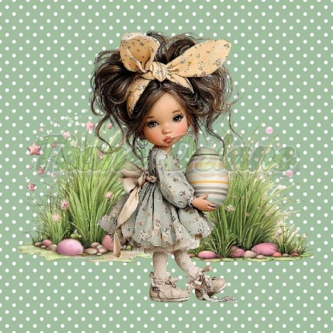 PANEL DRUKOWANY WIELKANOCNE DZIEWCZYNKI NR 8