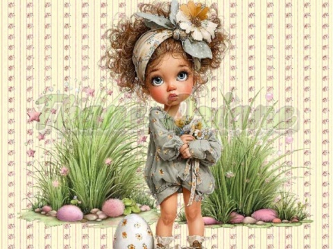 PANEL DRUKOWANY WIELKANOCNE DZIEWCZYNKI NR 9