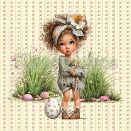 PANEL DRUKOWANY WIELKANOCNE DZIEWCZYNKI NR 9