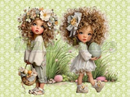 PANEL DRUKOWANY WIELKANOCNE DZIEWCZYNKI NR 10