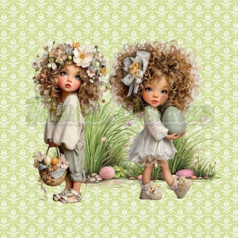 PANEL DRUKOWANY WIELKANOCNE DZIEWCZYNKI NR 10