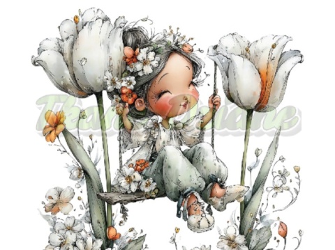 PANEL DRUKOWANY PASTELOWA DZIEWCZYNKA NR 1