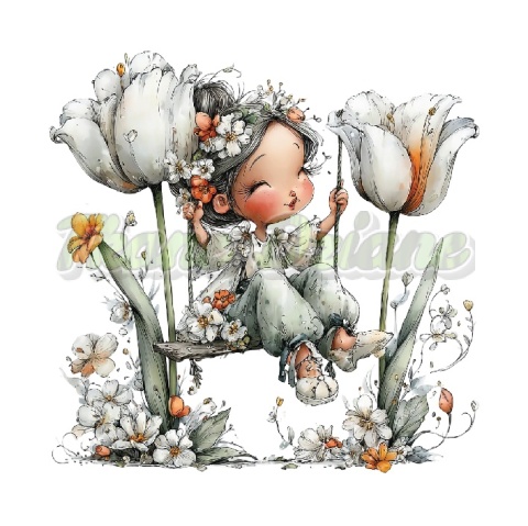 PANEL DRUKOWANY PASTELOWA DZIEWCZYNKA NR 1