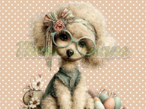 PANEL DRUKOWANY WIELKANOCNE PSY NR 5