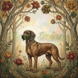 PANEL DRUKOWANY Z MCHU I PAPROCI- POSOKOWIEC NR 5