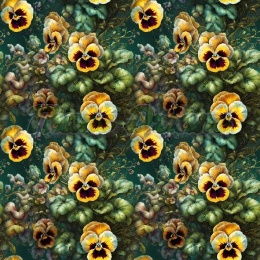 TKANINA DRUKOWANA KWIATY NR 38