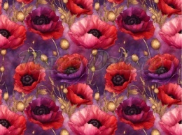 TKANINA DRUKOWANA KWIATY NR 39