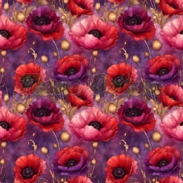 TKANINA DRUKOWANA KWIATY NR 39