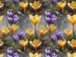 TKANINA DRUKOWANA KWIATY NR 40