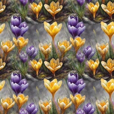 TKANINA DRUKOWANA KWIATY NR 40