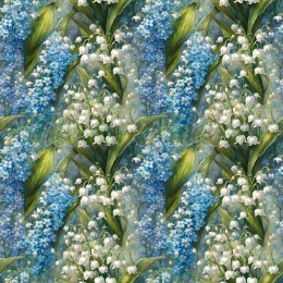 TKANINA DRUKOWANA KWIATY NR 41